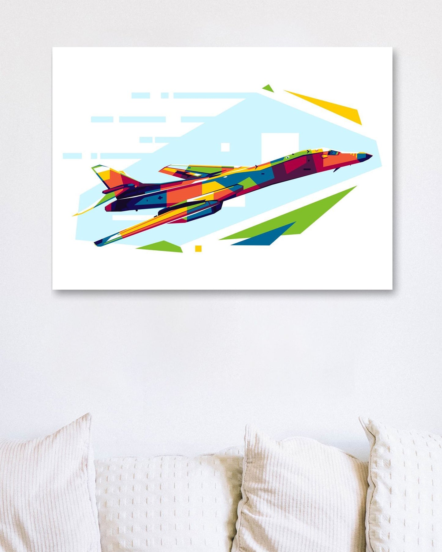 B-1B Lancer Flying in WPAP Illustration - @lintank_popart