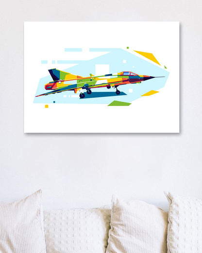 JAS 39 Gripen Standby in WPAP Illustration - @lintank_popart