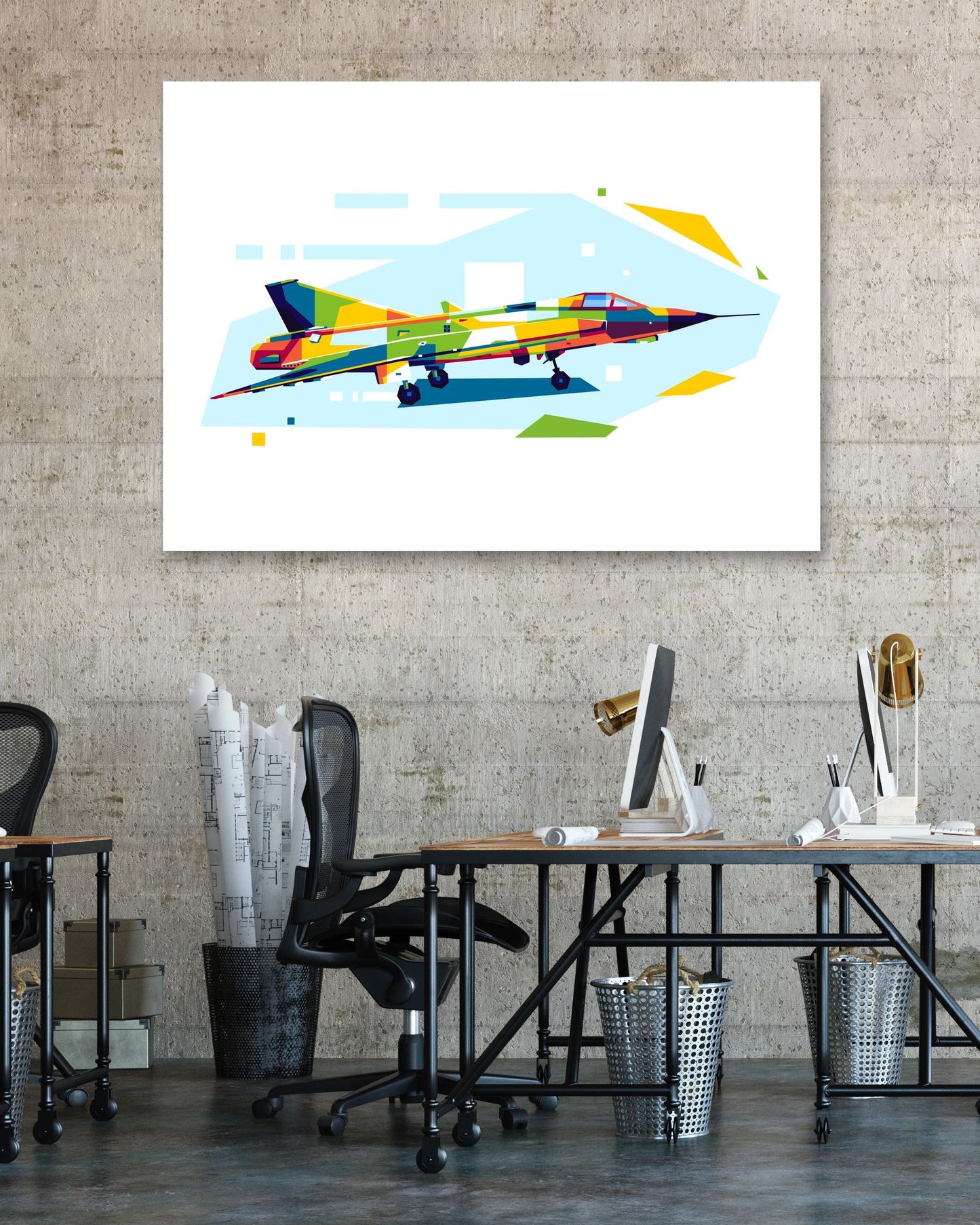 JAS 39 Gripen Standby in WPAP Illustration - @lintank_popart