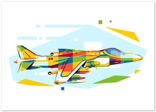 Siddeley Harrier in WPAP Illustration - @lintank_popart