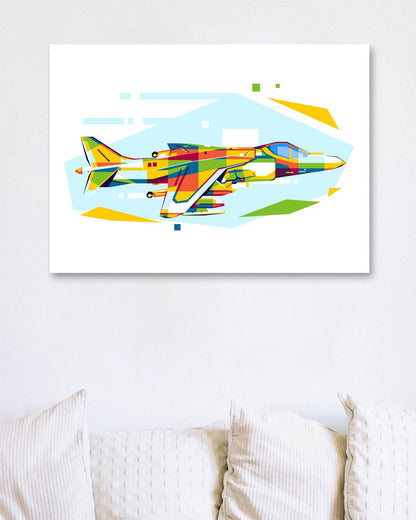 Siddeley Harrier in WPAP Illustration - @lintank_popart