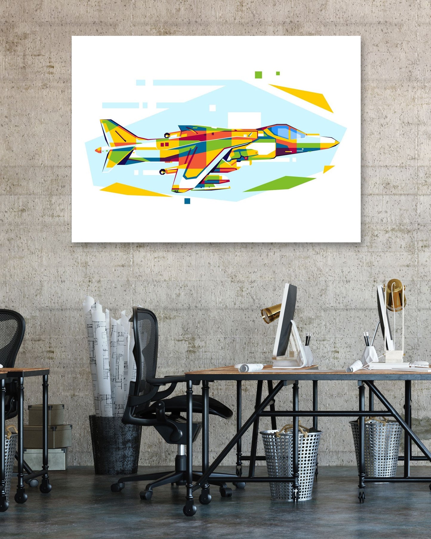 Siddeley Harrier in WPAP Illustration - @lintank_popart