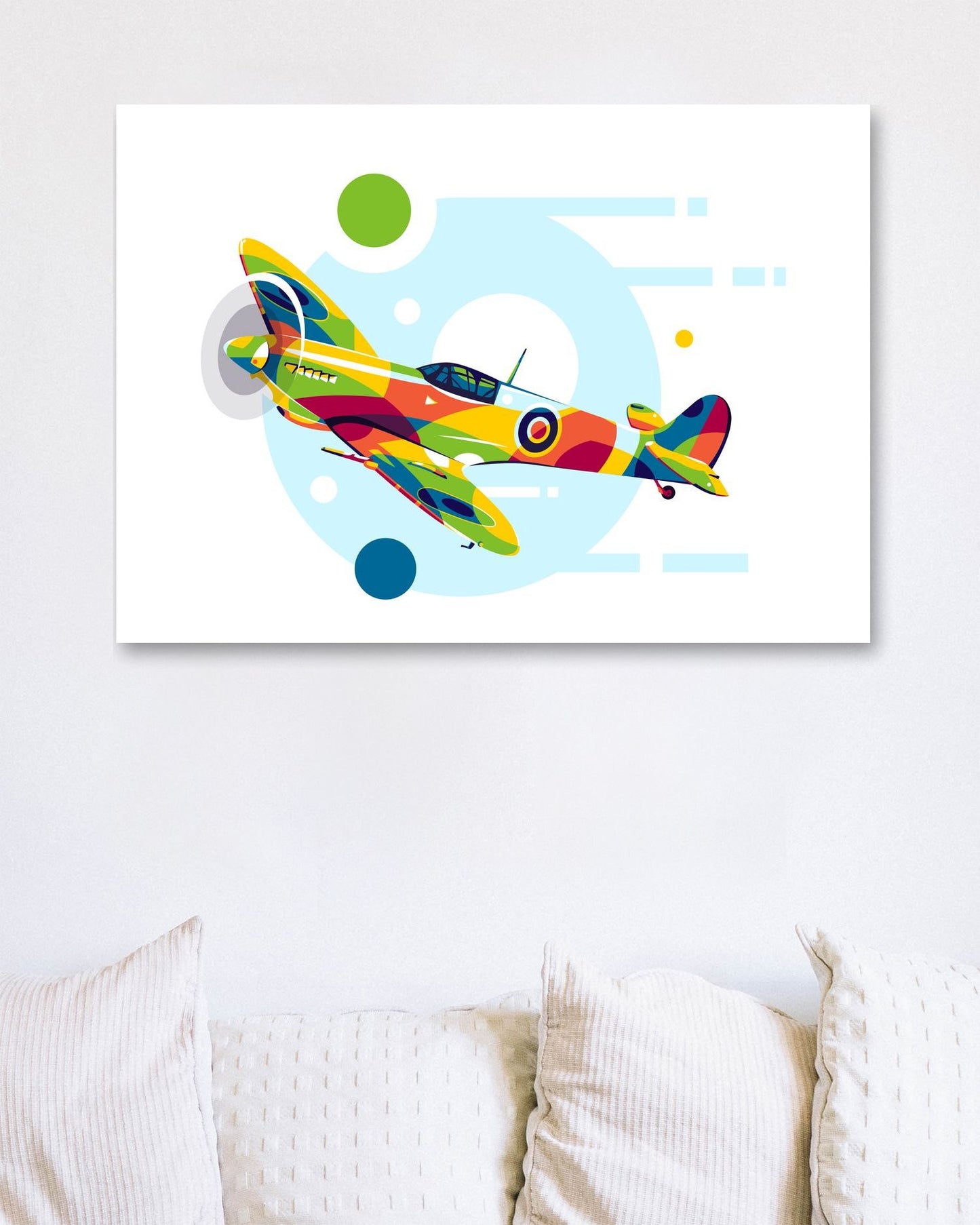 Spitfire in Pop Art Illustration - @lintank_popart