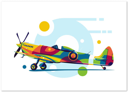 Spitfire Standby in Pop Art Illustration - @lintank_popart