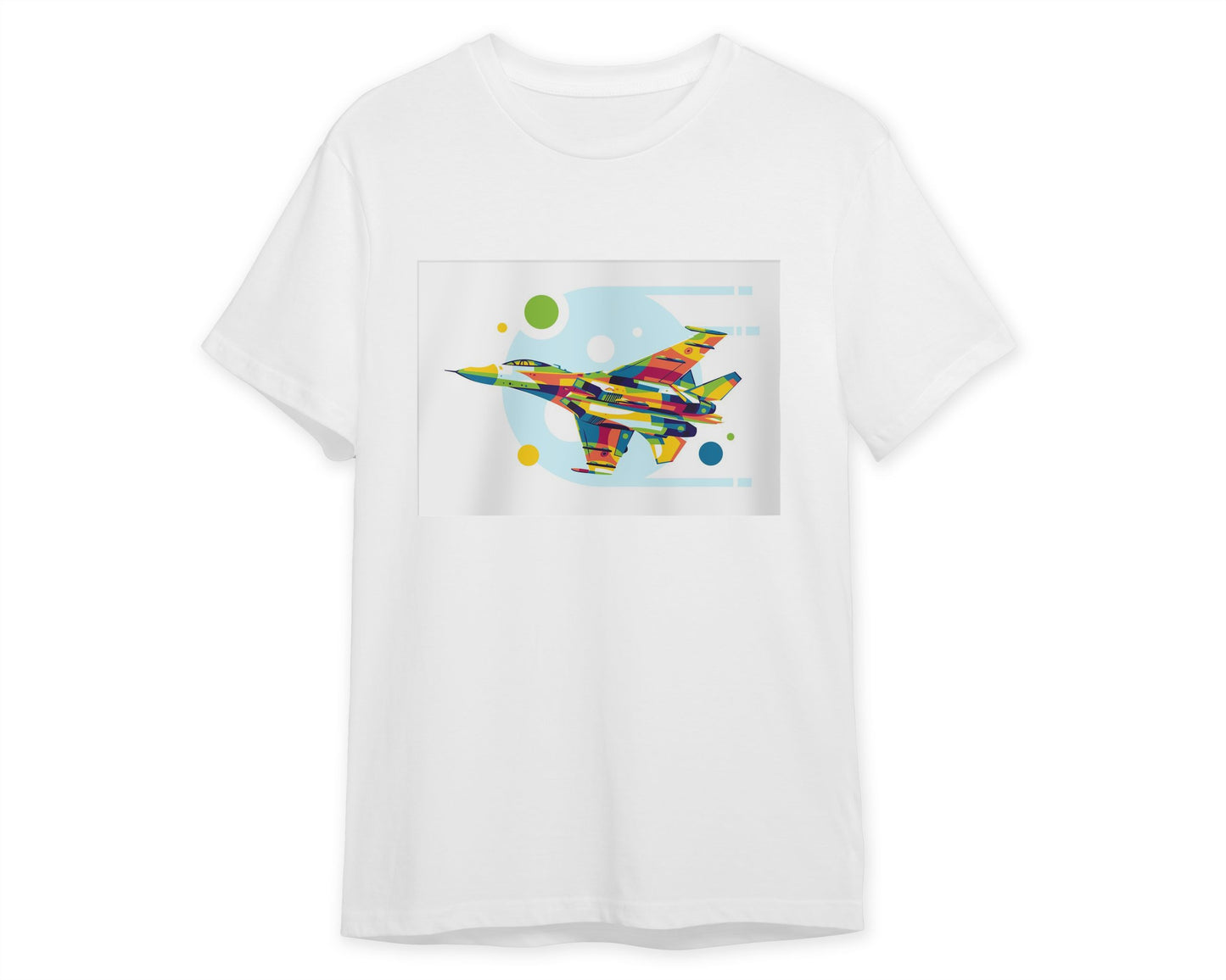 SU-27 in Pop Art Illustration - @lintank_popart