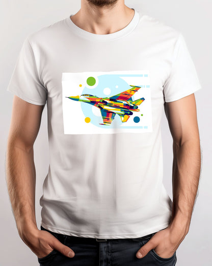 SU-27 in Pop Art Illustration - @lintank_popart