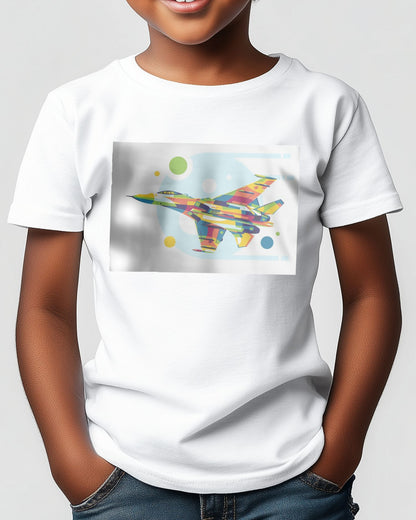 SU-27 in Pop Art Illustration - @lintank_popart