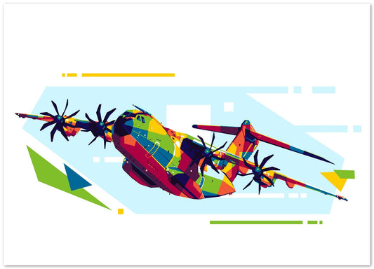 Airbuss A400M in WPAP Illustration - @lintank_popart