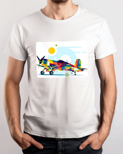 FG-1D Corsair in Pop Art Illustration - @lintank_popart