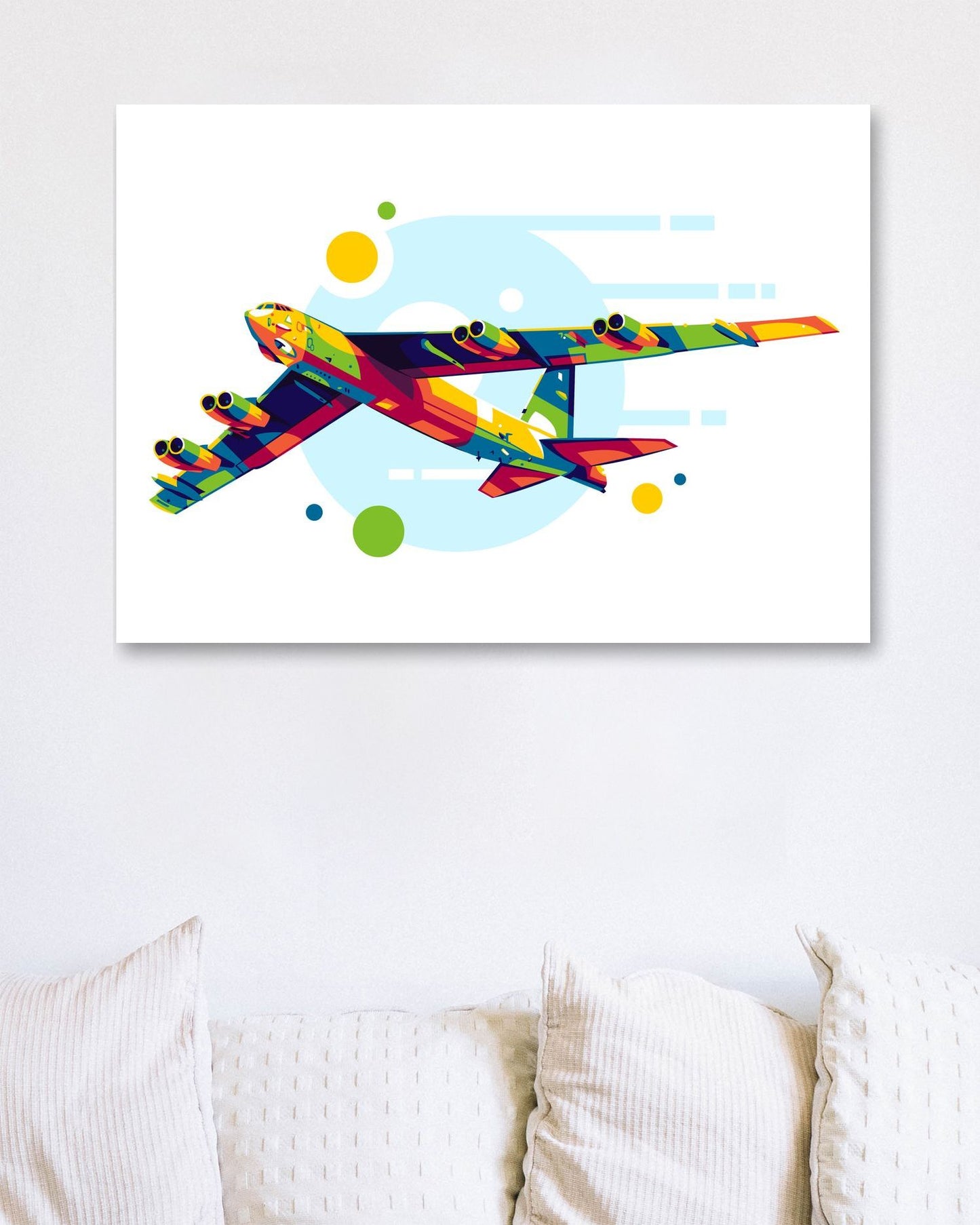 B-52 Stratofortress in Pop Art Illustration - @lintank_popart