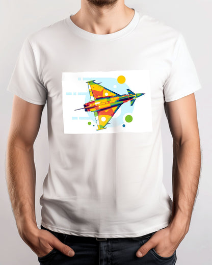 Eurofighter Typhoon Flying in Pop Art Illustration - @lintank_popart