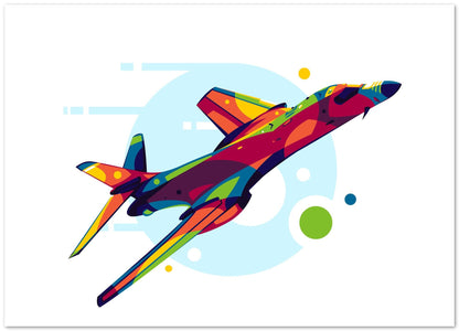 B-1B Lancer in Pop Art Illustration - @lintank_popart