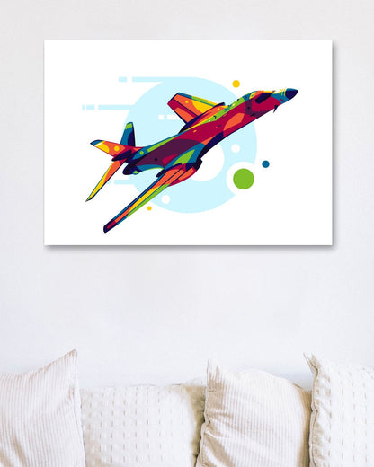 B-1B Lancer in Pop Art Illustration - @lintank_popart