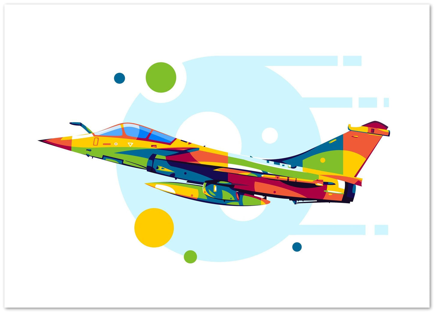 Rafale in Pop Art Illustration - @lintank_popart