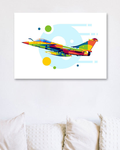 Rafale in Pop Art Illustration - @lintank_popart