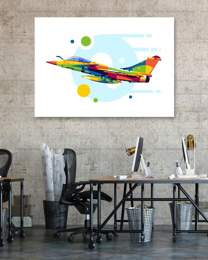 Rafale in Pop Art Illustration - @lintank_popart