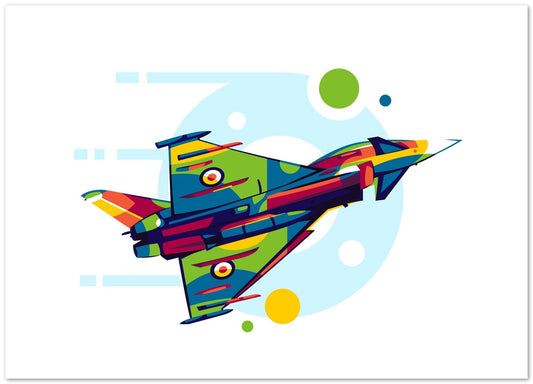 Eurofighter Typhoon in Pop Art Illustration - @lintank_popart