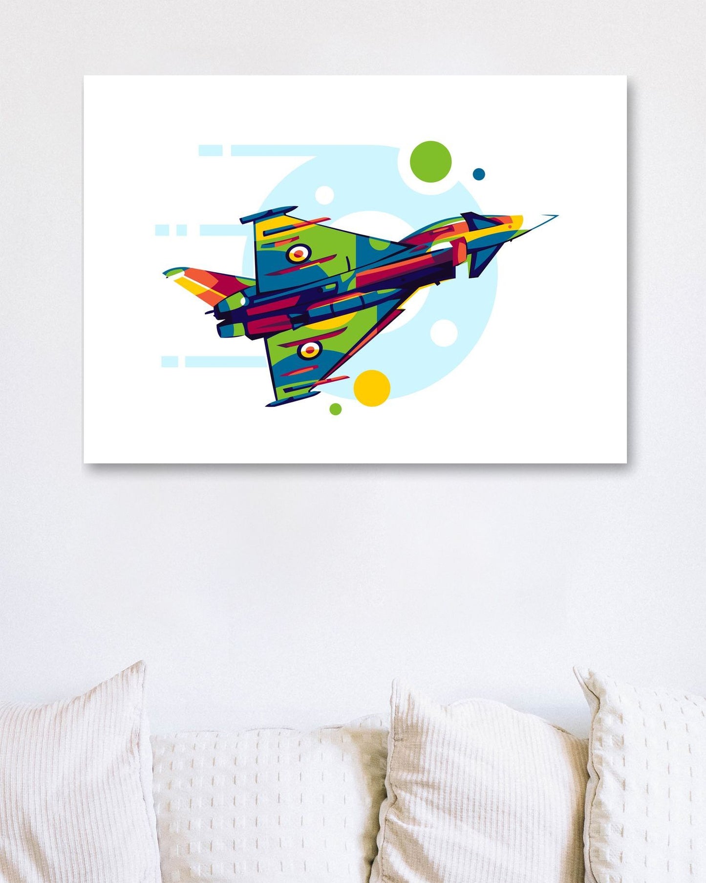 Eurofighter Typhoon in Pop Art Illustration - @lintank_popart