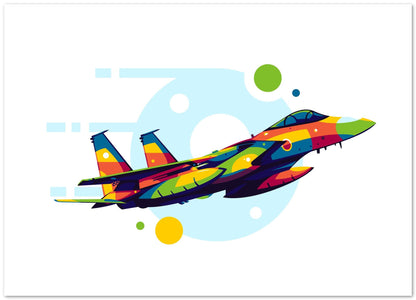 F-15J in Pop Art Illustration - @lintank_popart