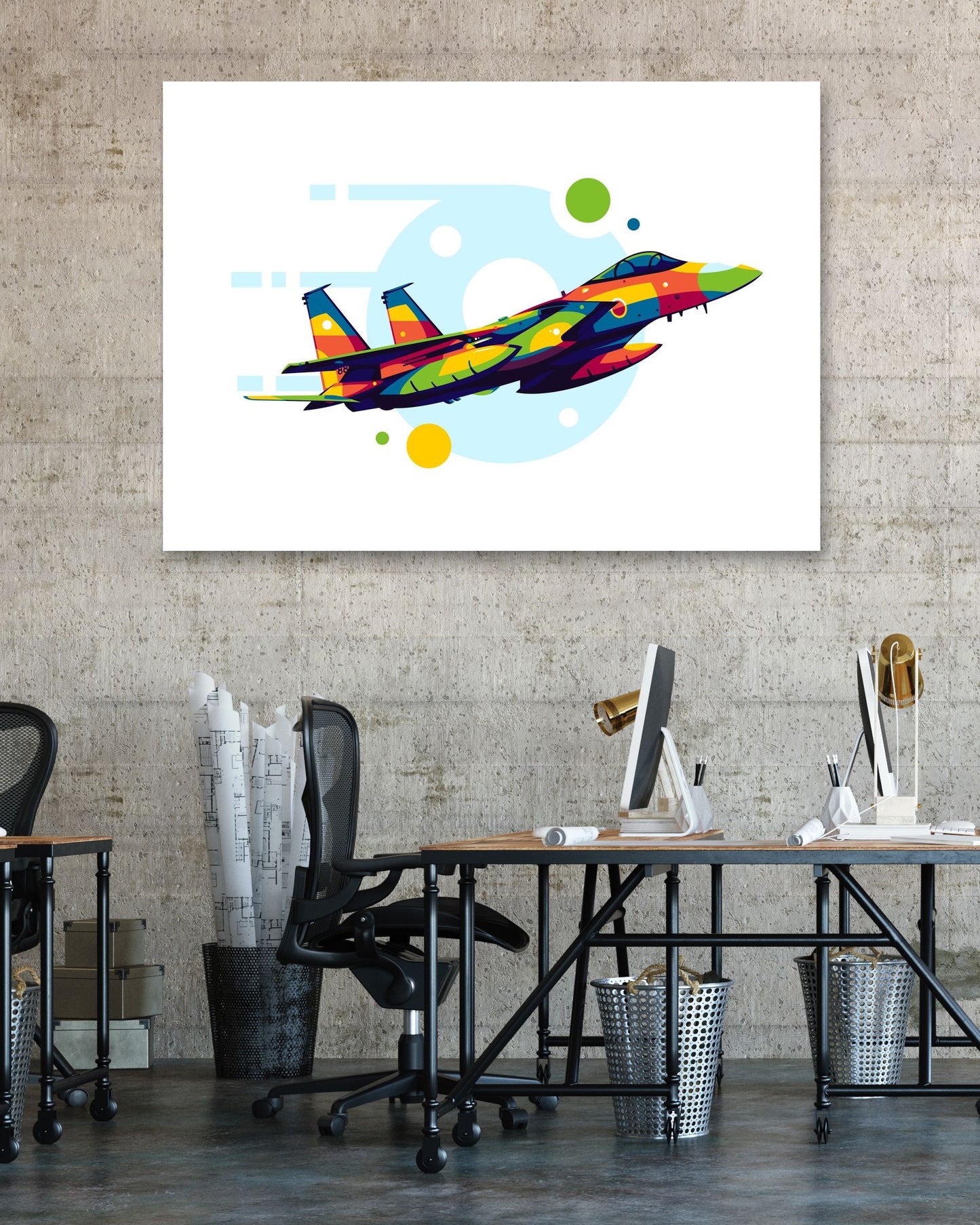 F-15J in Pop Art Illustration - @lintank_popart