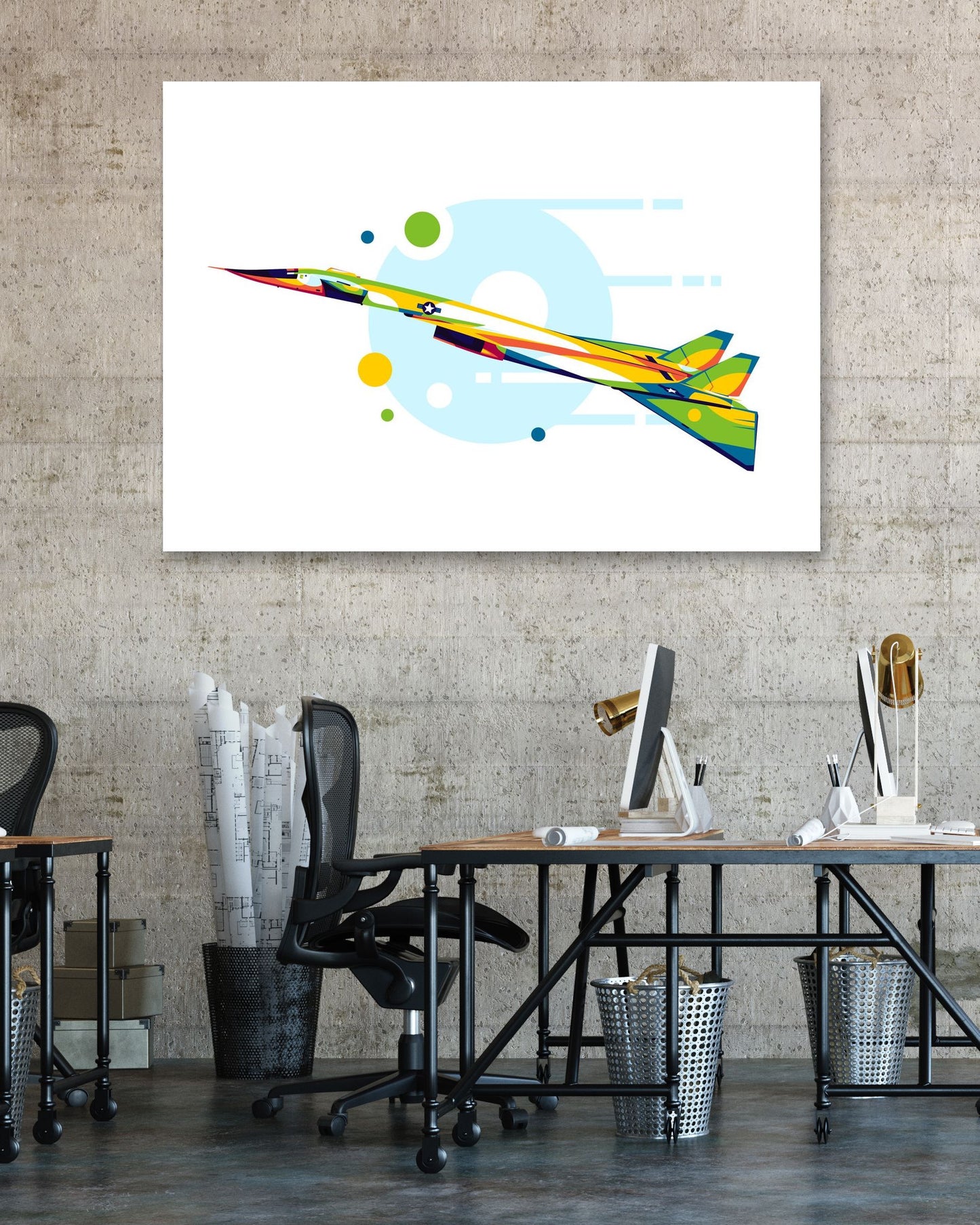 XB-70 in Pop Art Illustration - @lintank_popart