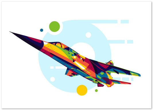 Mirage F1 in Pop Art Illustration - @lintank_popart