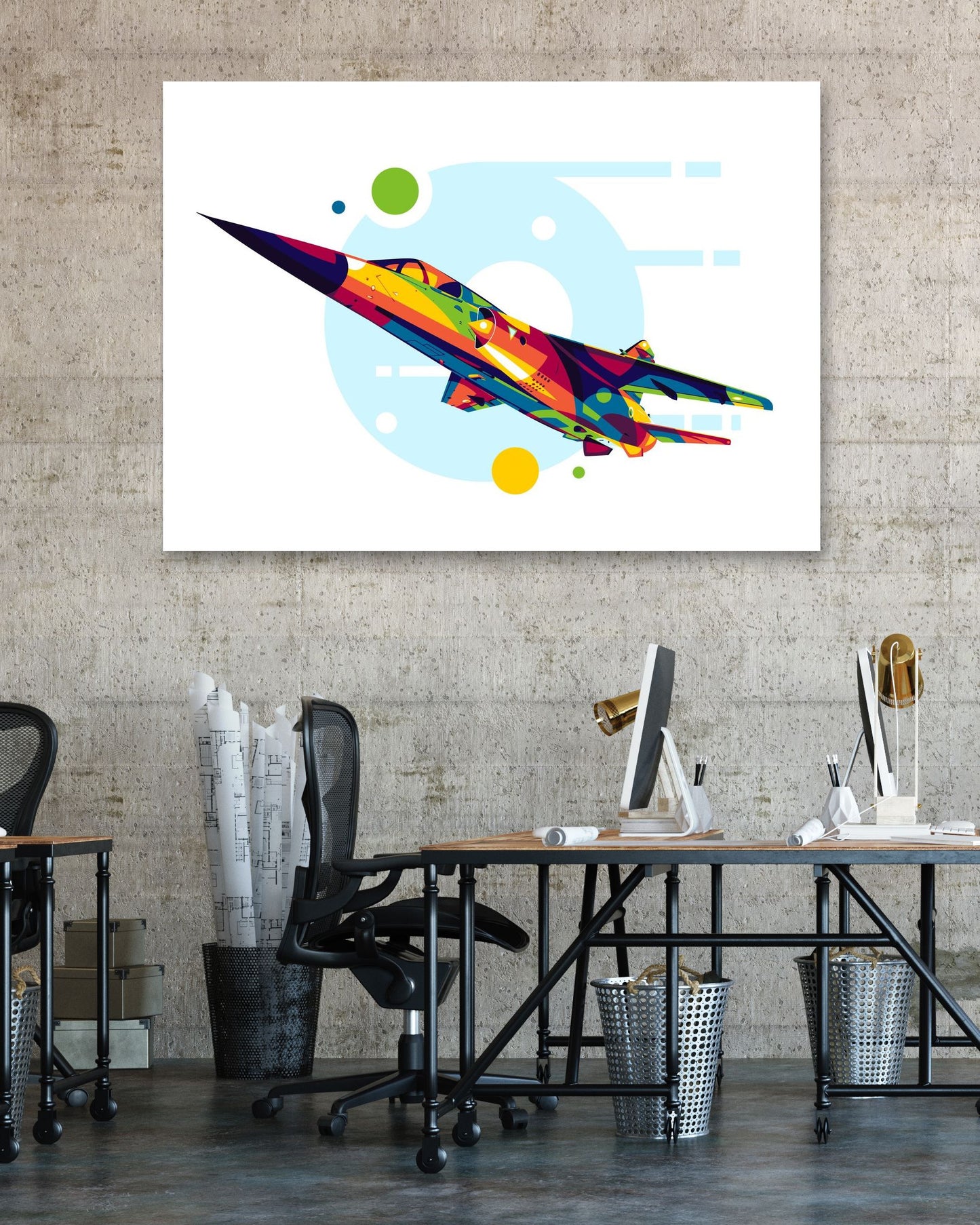 Mirage F1 in Pop Art Illustration - @lintank_popart