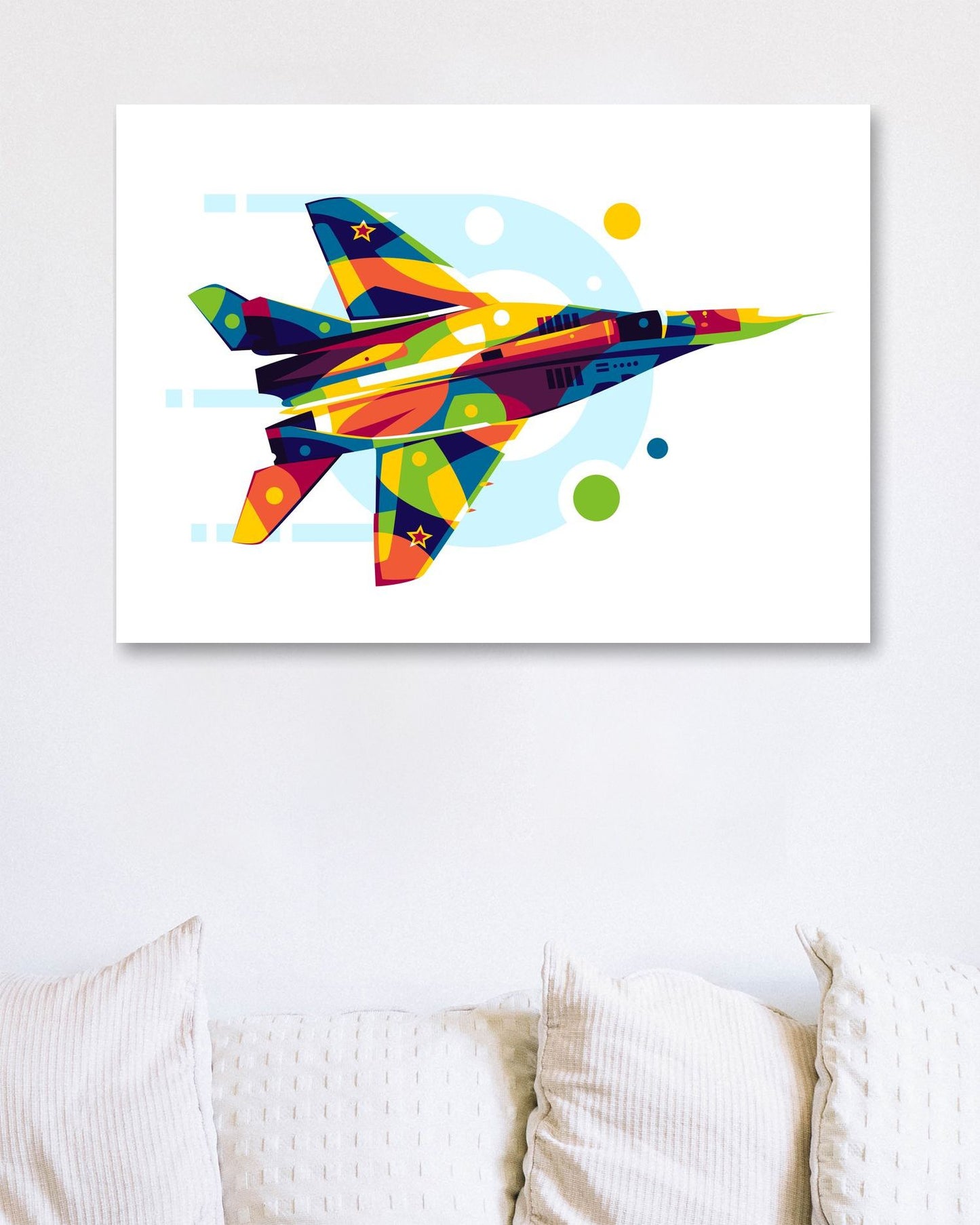 MiG-29A in Pop Art Illustration - @lintank_popart