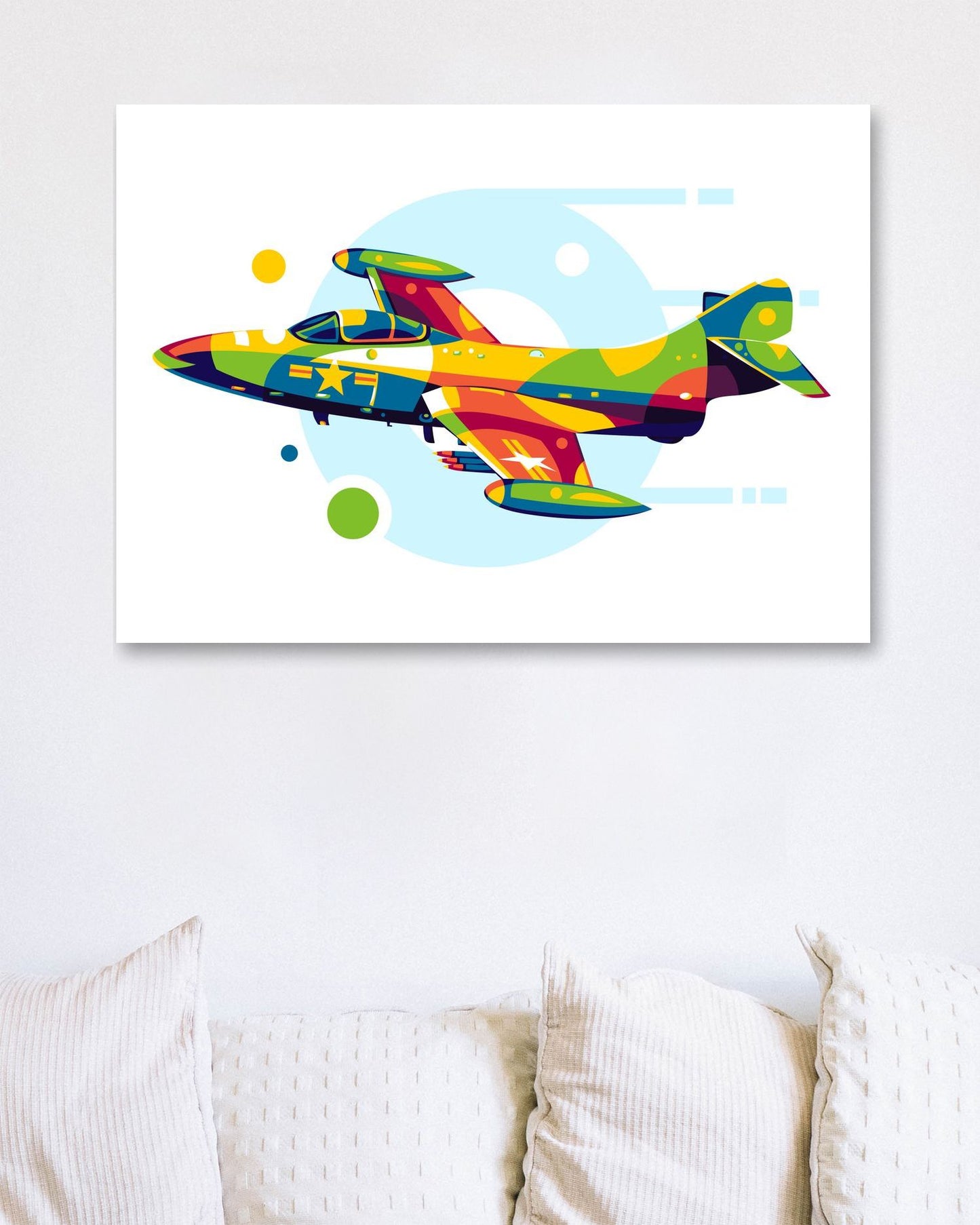 F9F-2 Panther in Pop Art Illustration - @lintank_popart