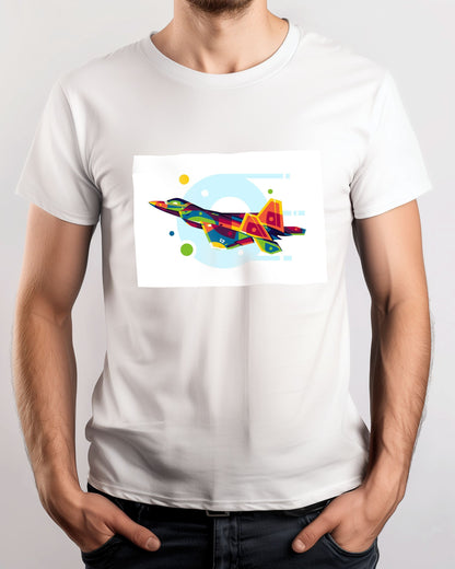 F-22 Raptor in Pop Art Illustration - @lintank_popart