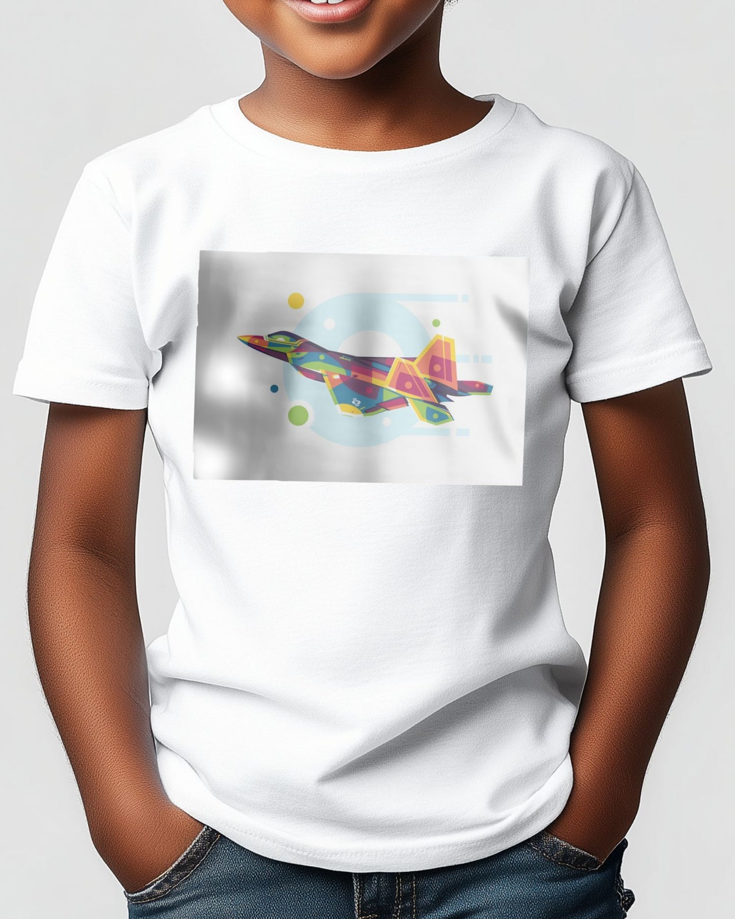 F-22 Raptor in Pop Art Illustration - @lintank_popart