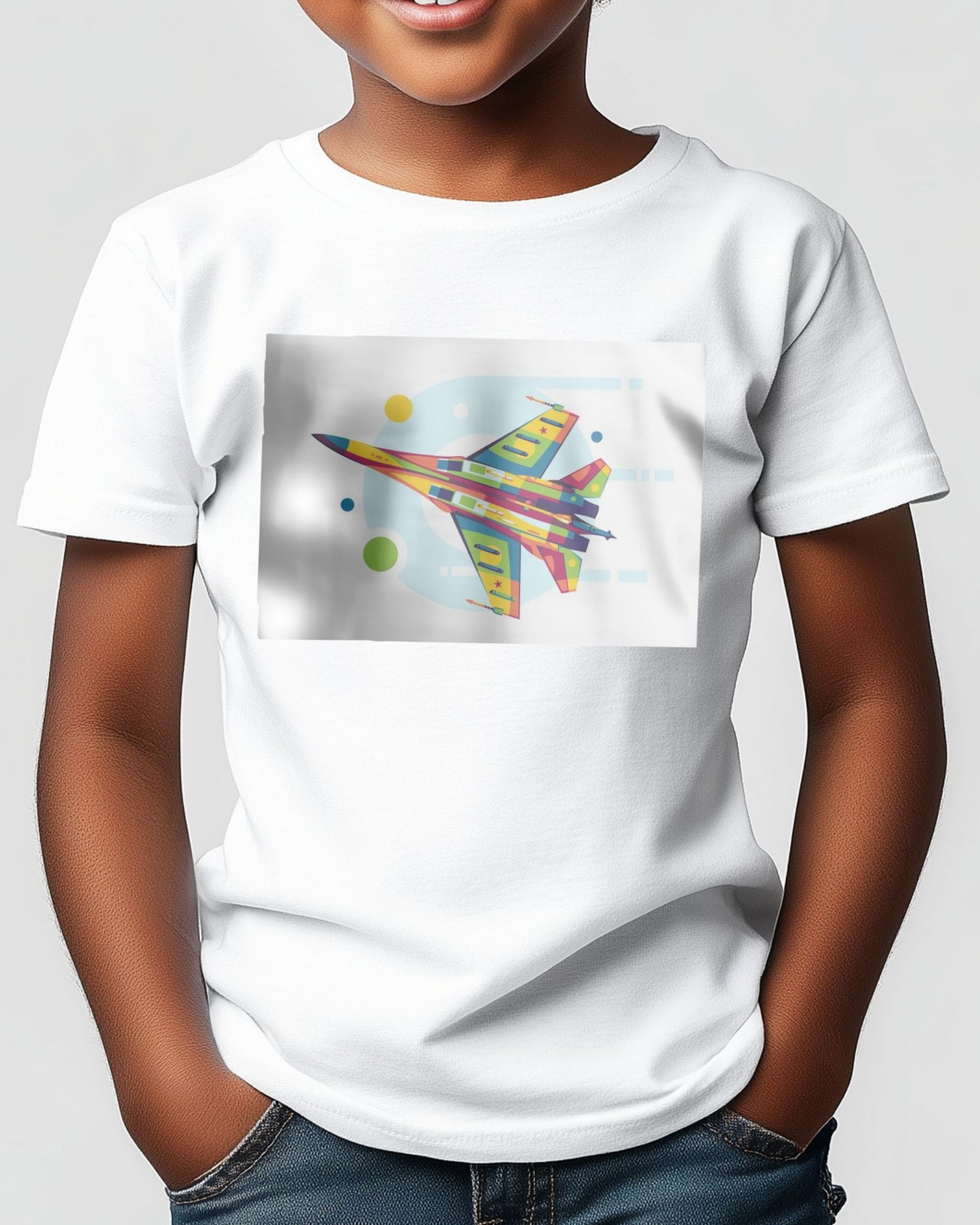 SU-35 Backside in Pop Art Illustration - @lintank_popart