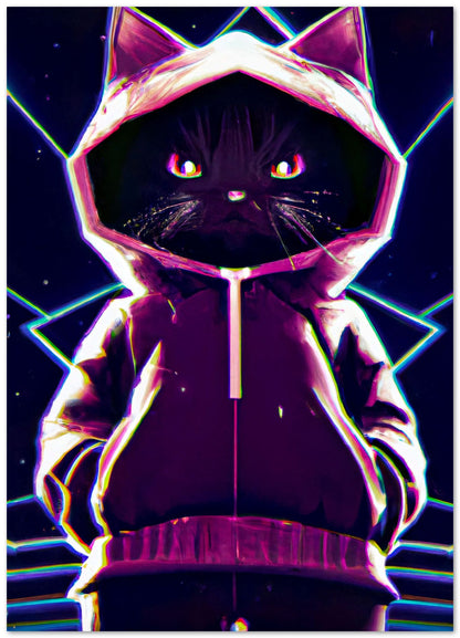 A cat in a hoodie - @Windriani