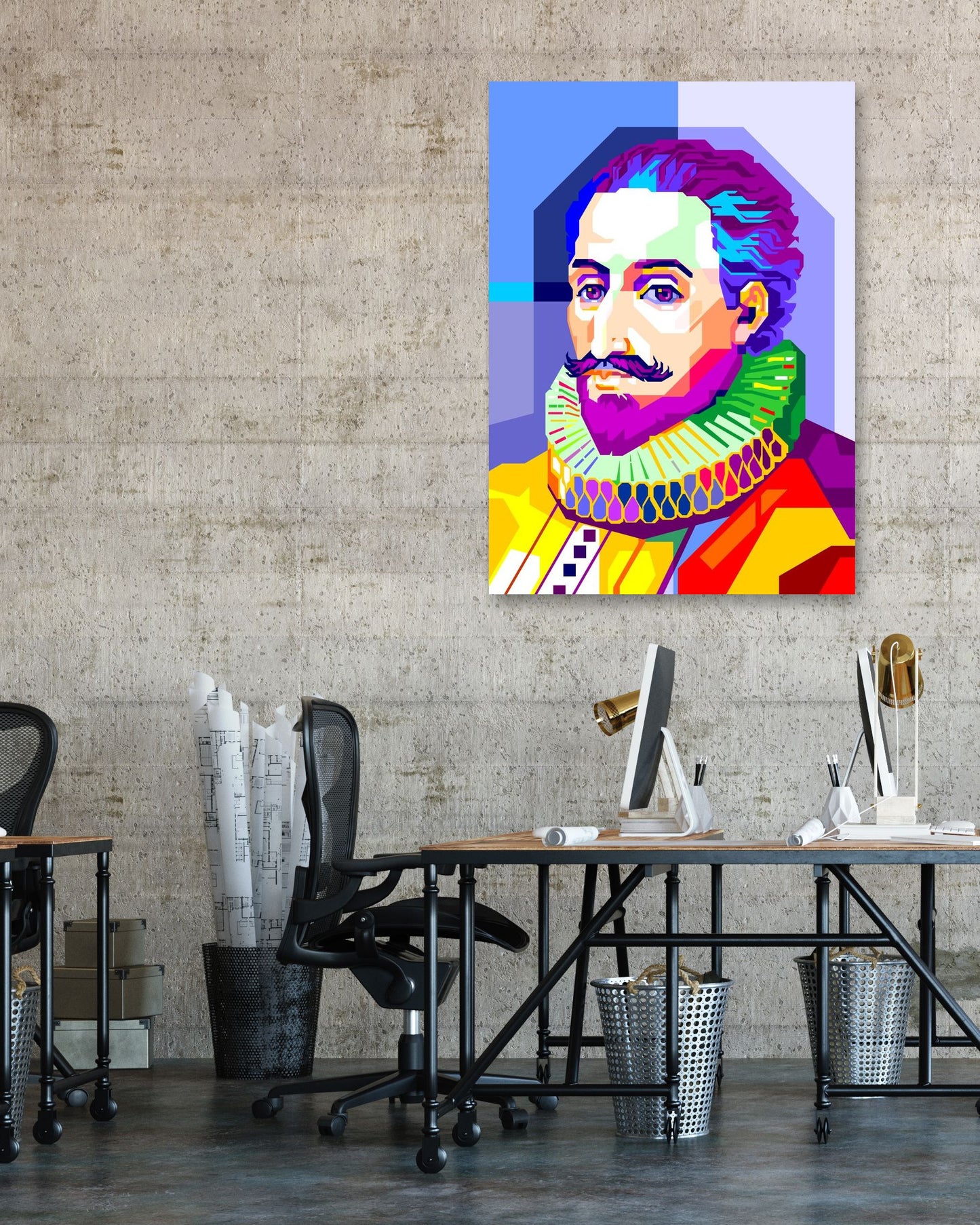 Miguel de Cervantes in WPAP - @WPAPbyiant