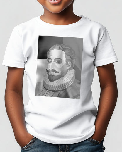 Miguel de Cervantes in Greyscale - @WPAPbyiant