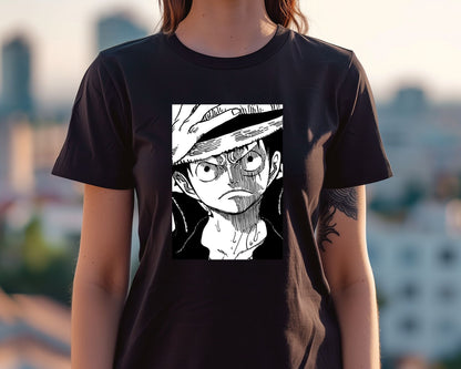 Monkey d.luffy line black white - @SNEAKHEAD