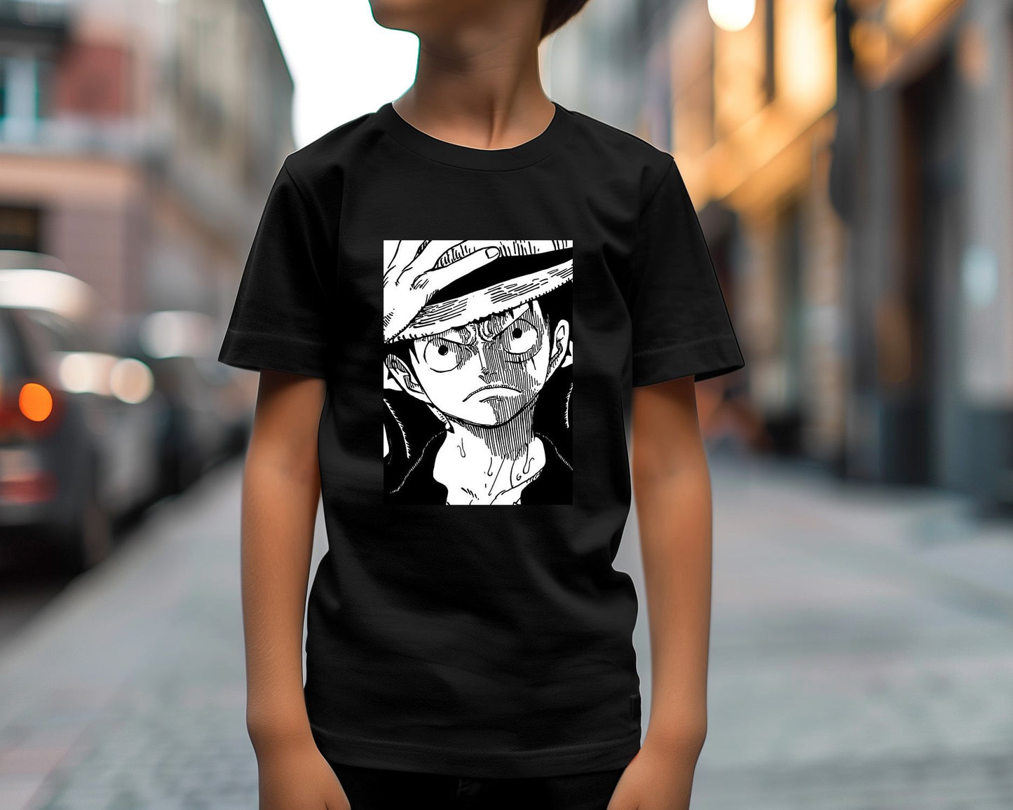 Monkey d.luffy line black white - @SNEAKHEAD