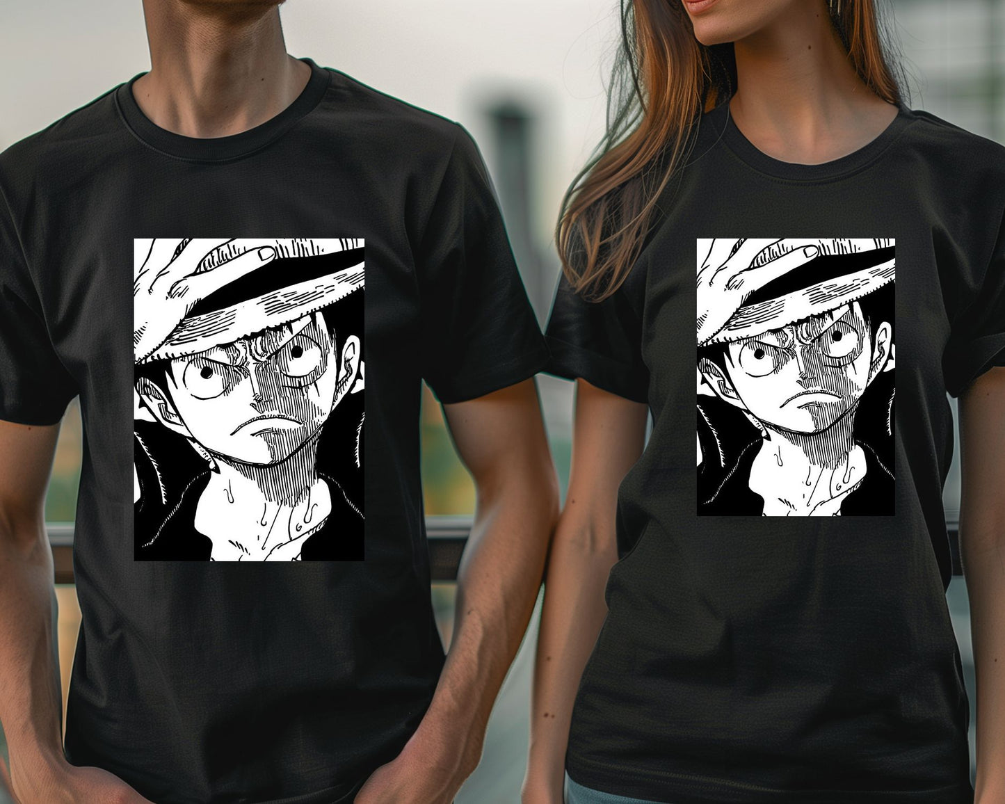 Monkey d.luffy line black white - @SNEAKHEAD