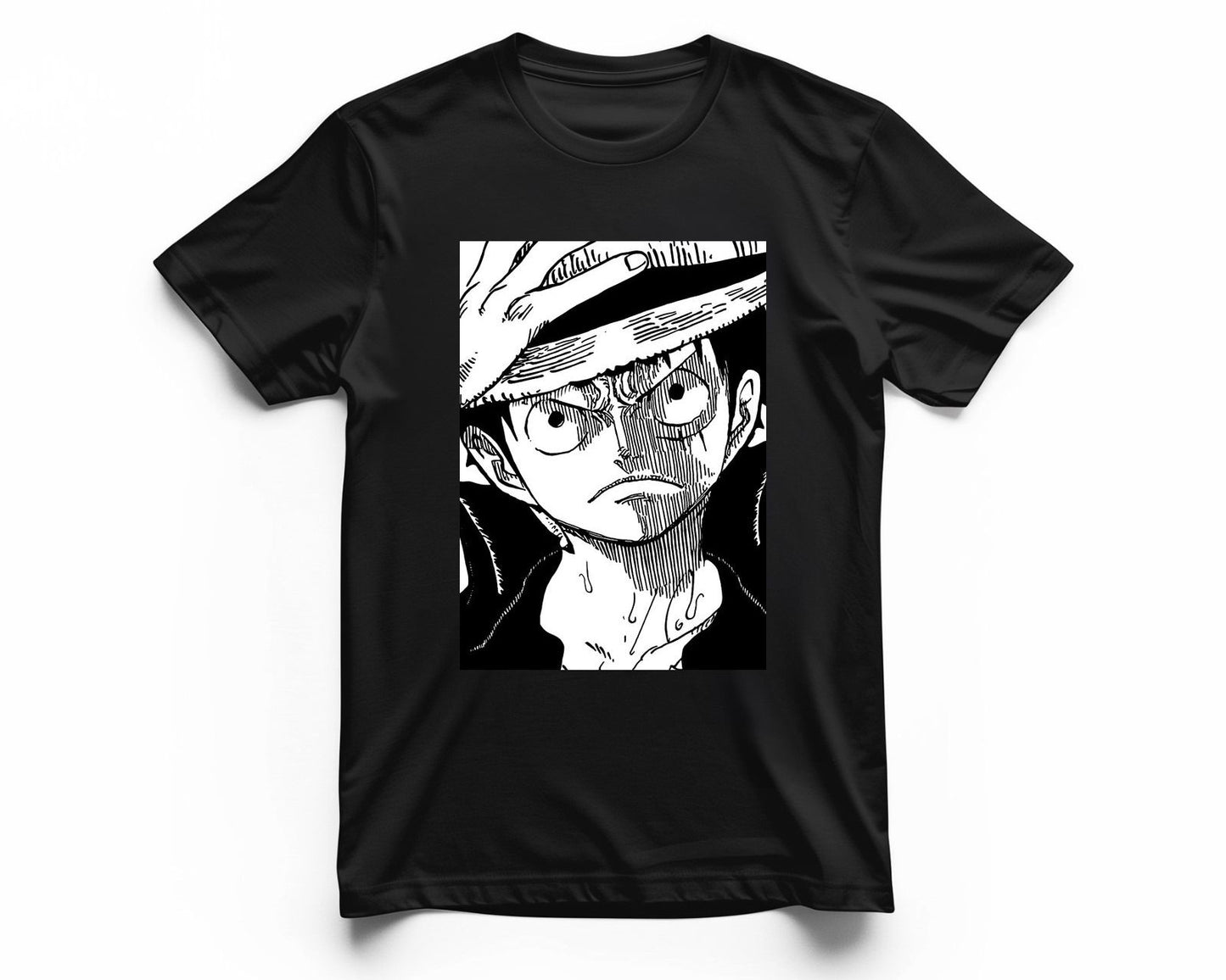 Monkey d.luffy line black white - @SNEAKHEAD