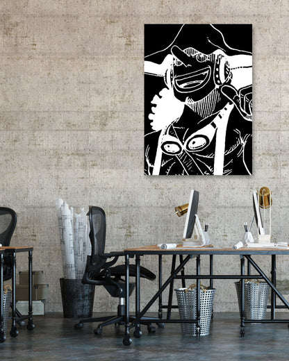 Usopp line black white - @SNEAKHEAD