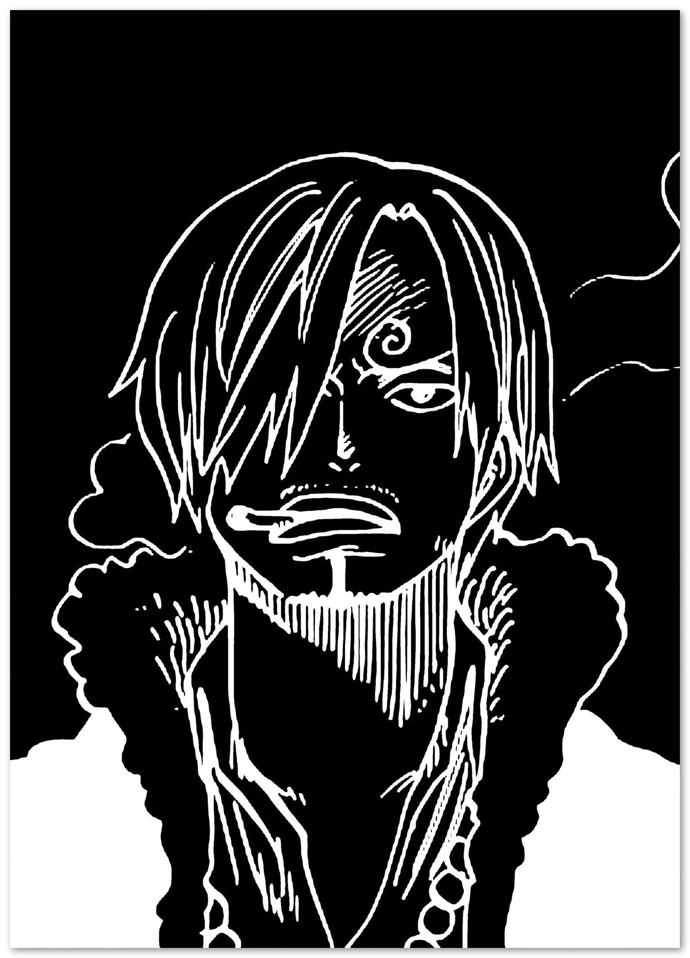 Sanji line black white - @SNEAKHEAD