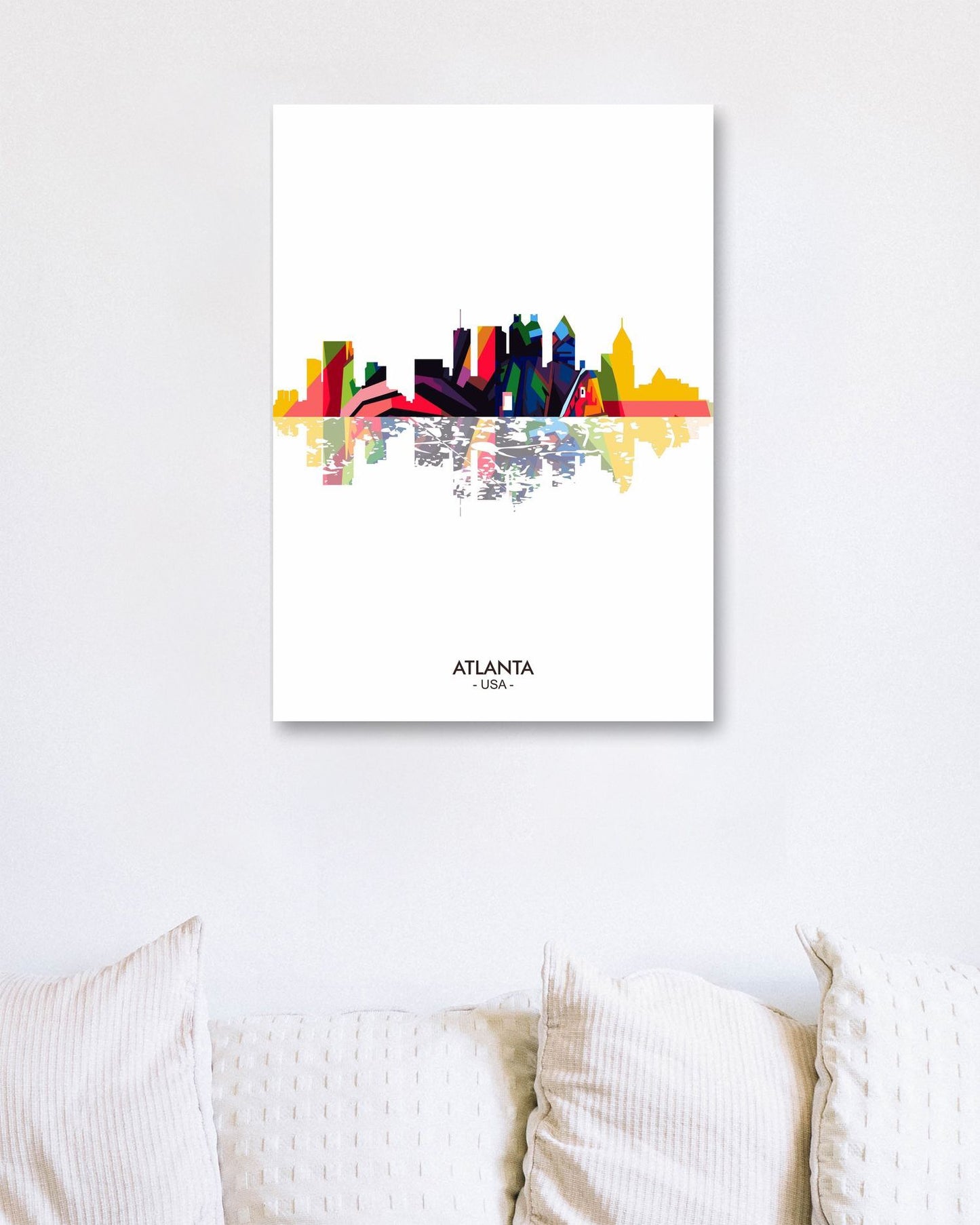 Atlanta USA Skyline - @ziartzposter