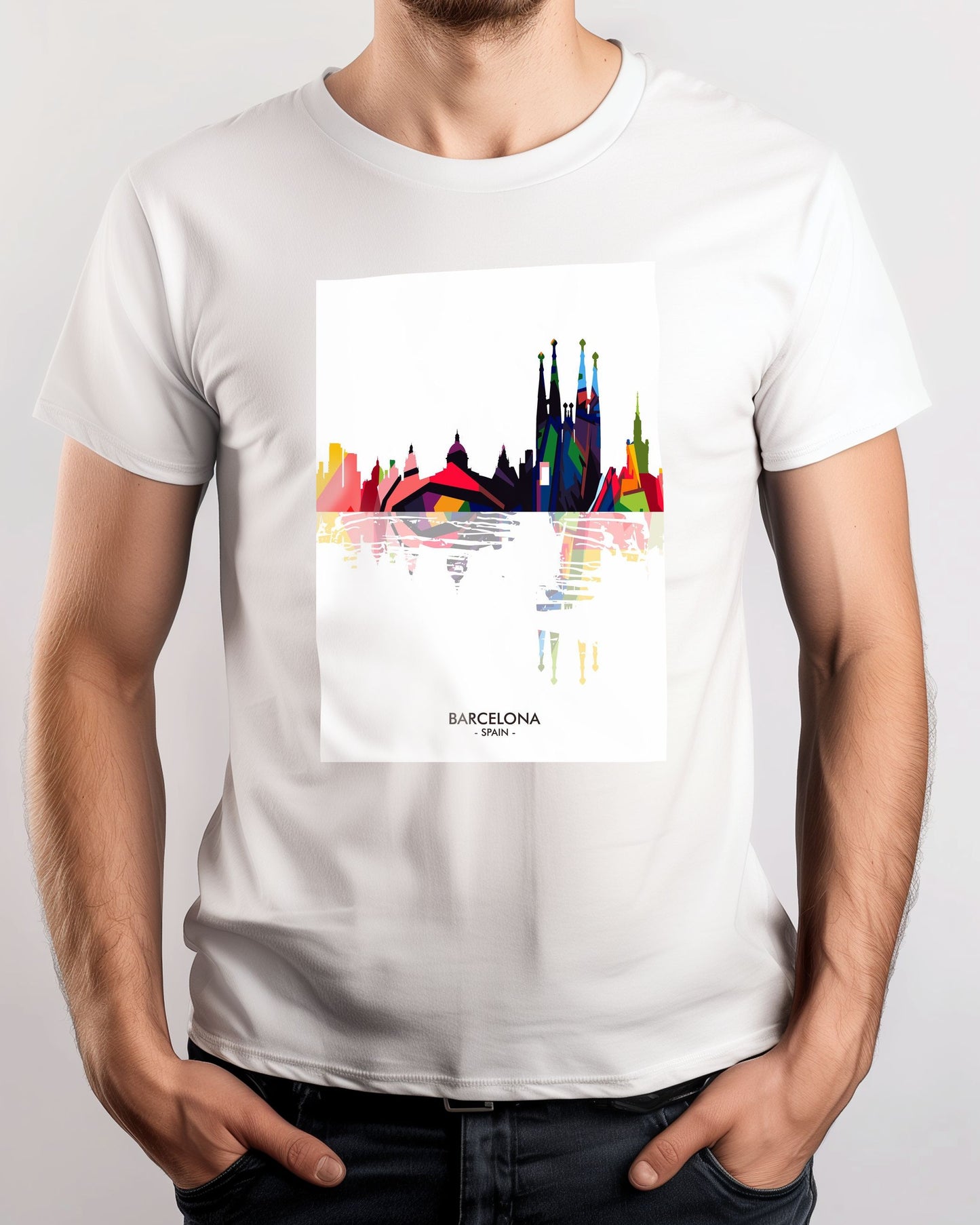 BARCELONA SPAIN Skyline - @ziartzposter