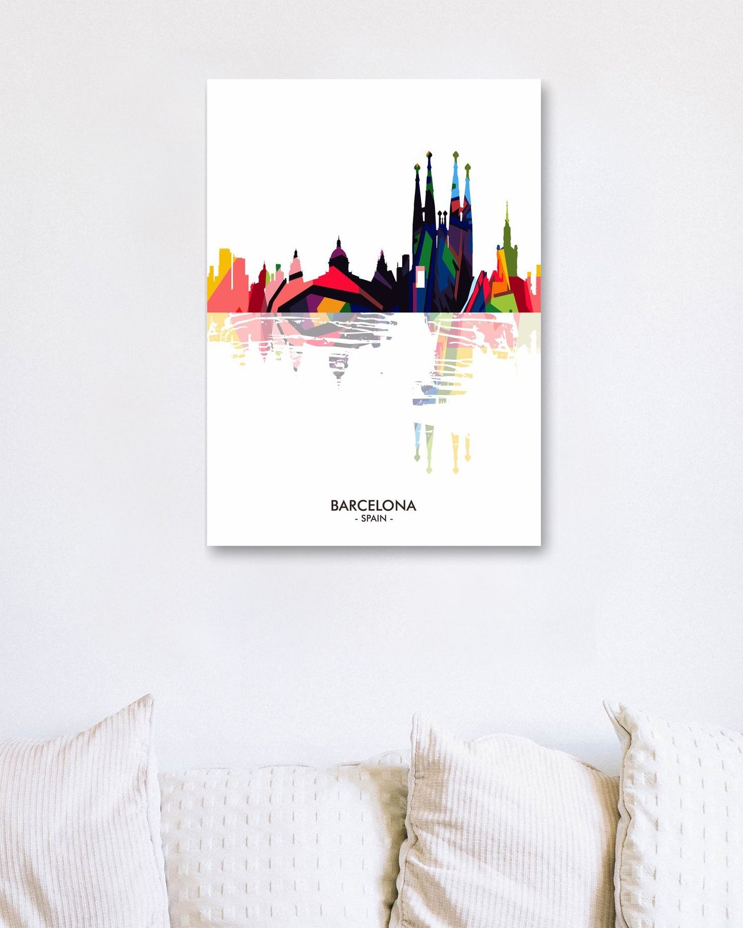 BARCELONA SPAIN Skyline - @ziartzposter