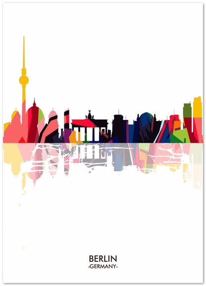 BERLIN GERMANY skyline - @ziartzposter