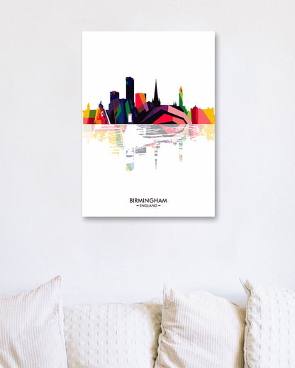 BIRMINGHAM ENGLAND skyline - @ziartzposter