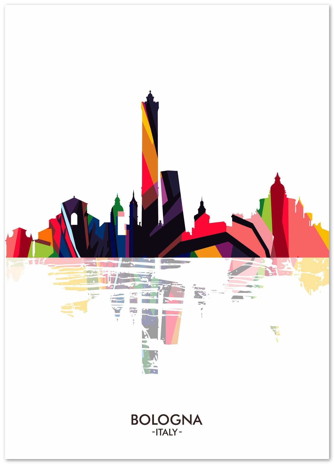 BOLOGNA ITALY skyline - @ziartzposter