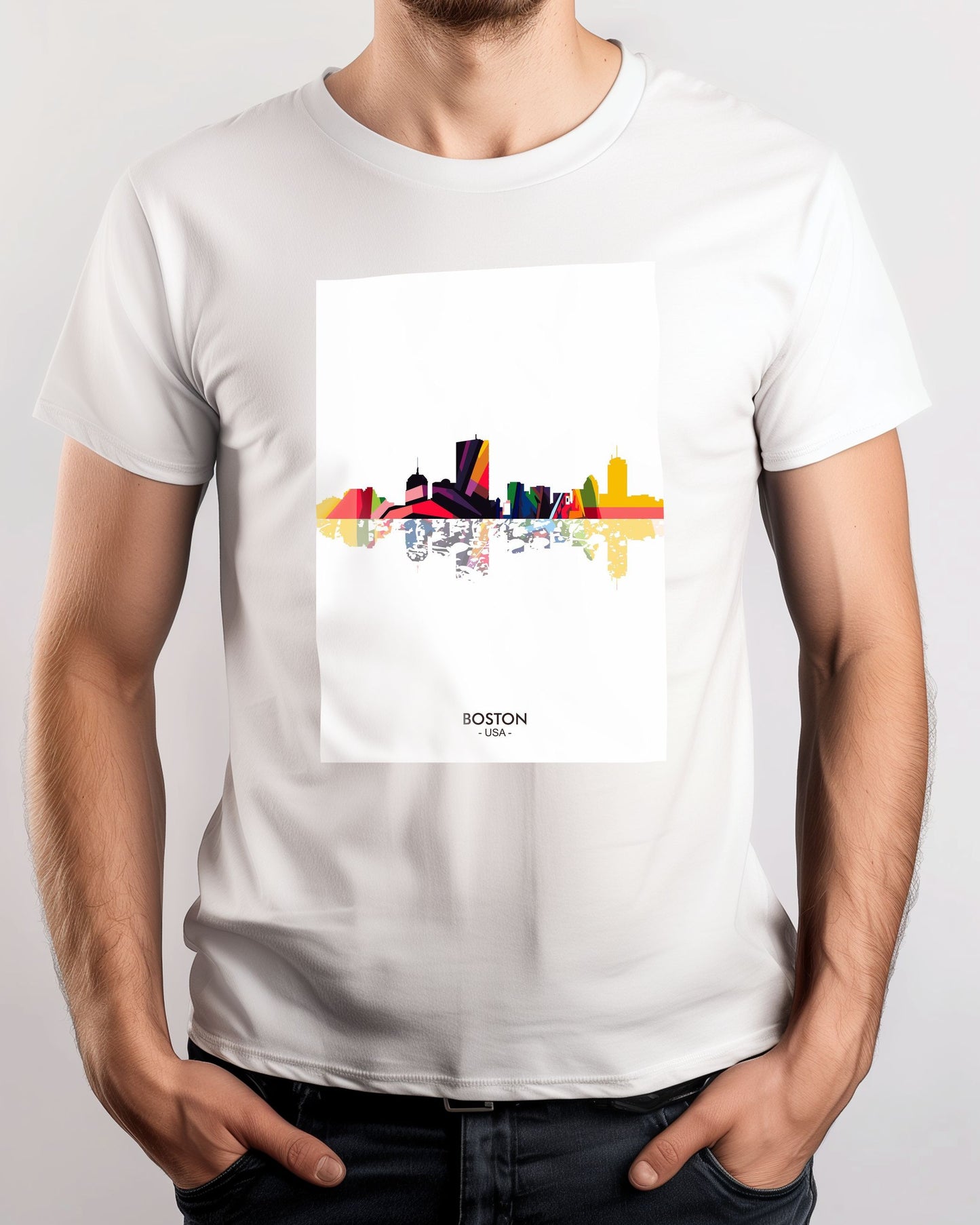 Boston USA skyline - @ziartzposter