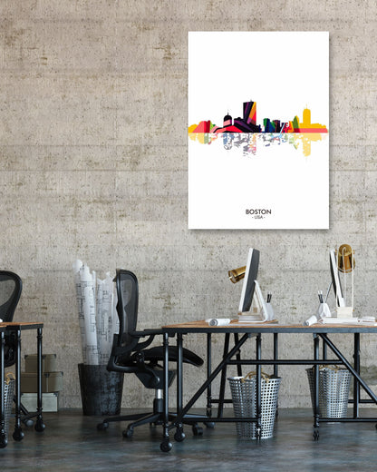 Boston USA skyline - @ziartzposter