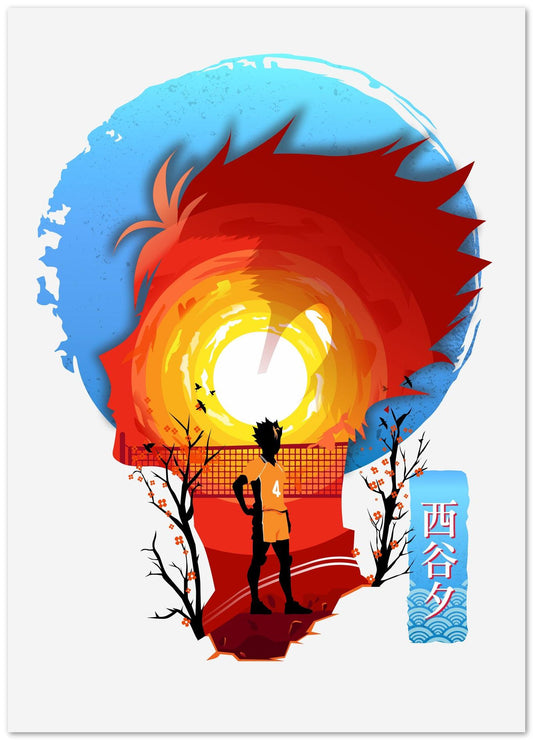 Yu Nishinoya Anime Landscape - @WpapArtist